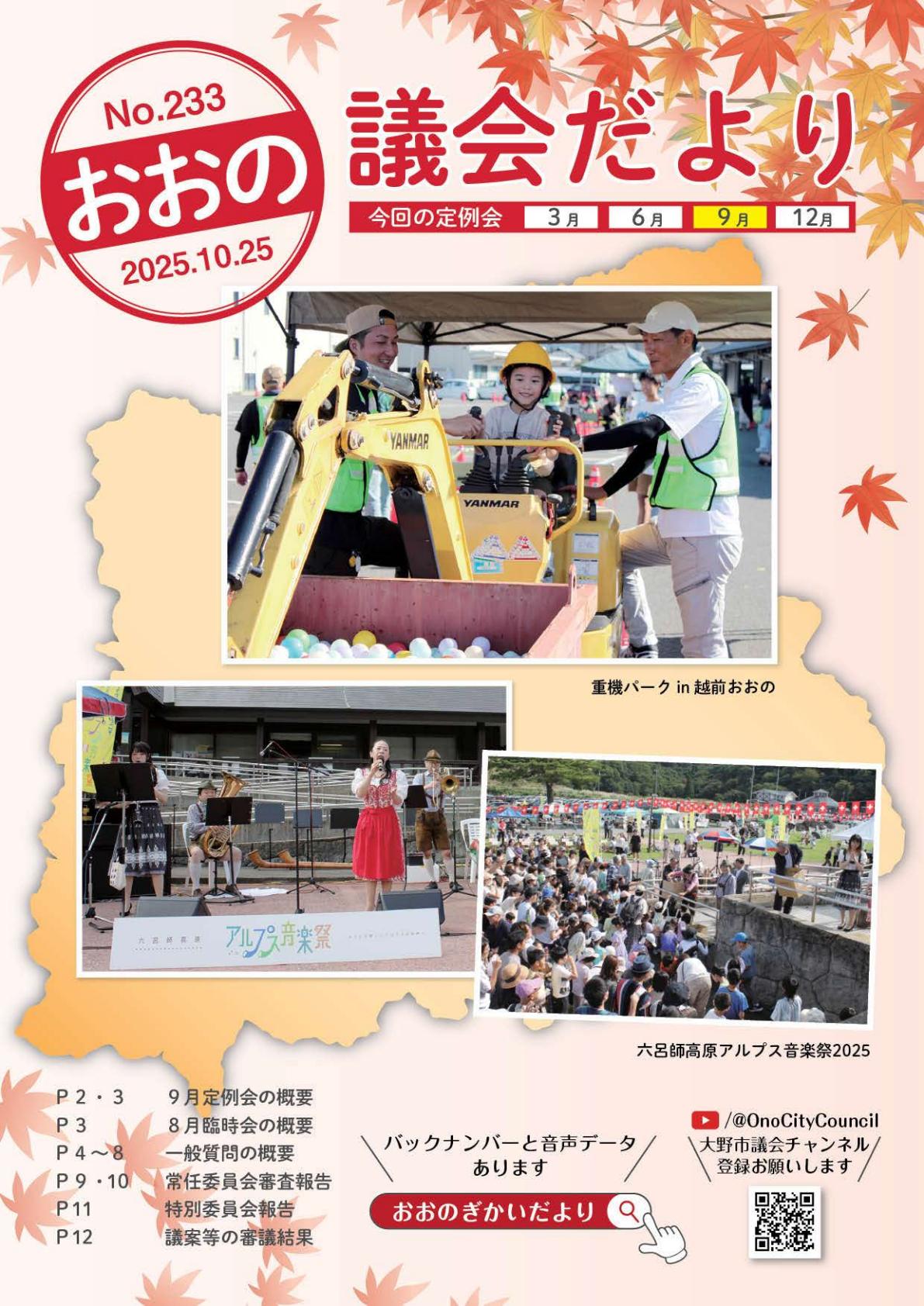 233号（令和7年9月定例会）