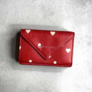 BALENCIAGA バレンシアガ / ハートプリントペーパーミニウォレット