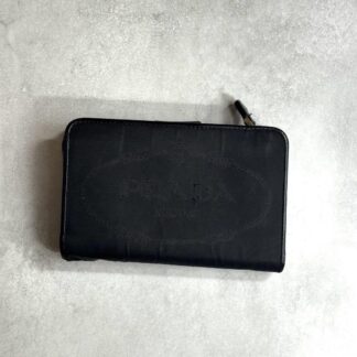 PRADA プラダ / ジャガードロゴLジップウォレット