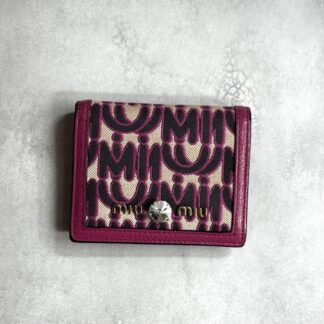 miu miu ミュウミュウ x M/M Paris MMパリス / ジャガードコンパクトウォレット