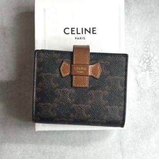 CELINE セリーヌ / トリオンフスモールストラップウォレット
