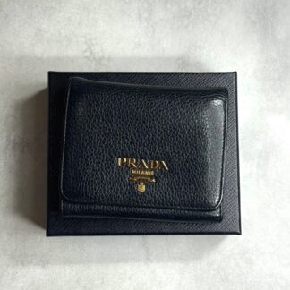 PRADA プラダ / ヴィッテログレインコンパクトウォレット