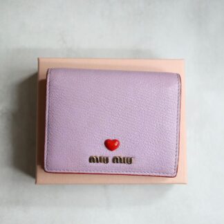 miu miu ミュウミュウ / マドラスラブバイフォールドウォレット