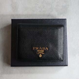 PRADA プラダ / ヴィッテログレインコンパクトウォレット
