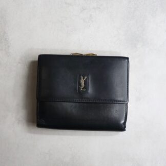 Yves Saint Laurent イヴサンローラン / ヴィンテージがま口フラップウォレット