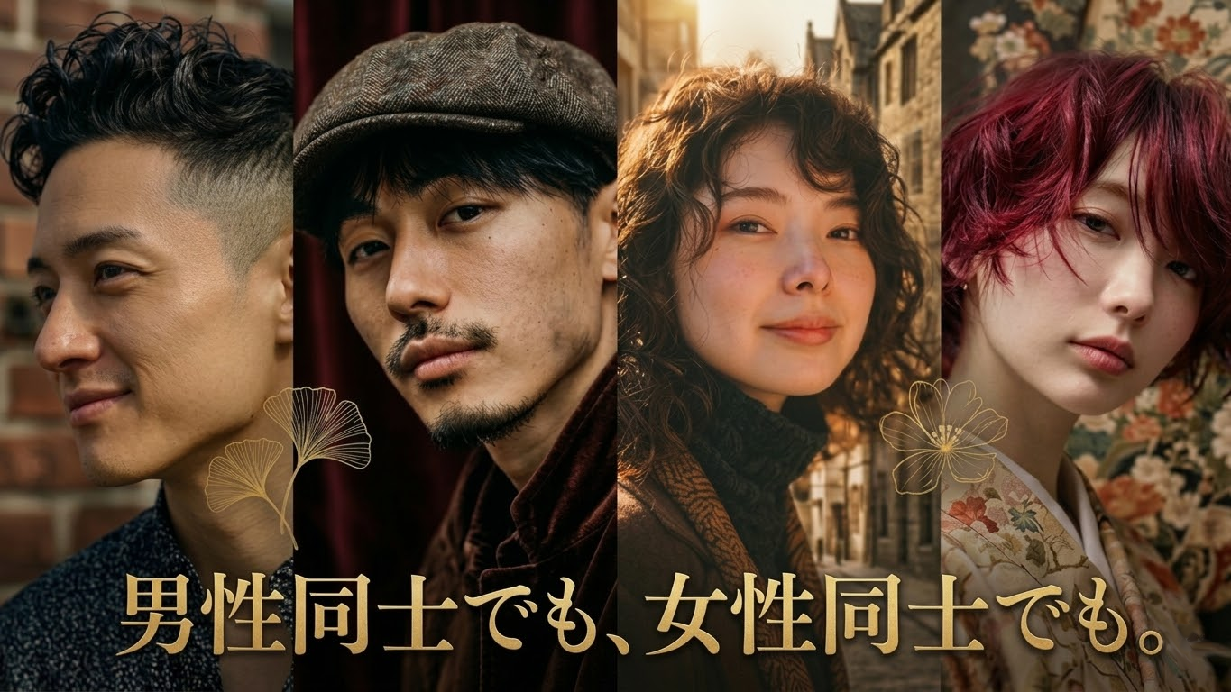 絶対に身バレしない同性の恋活!? AIと恋愛体験ができる世界。