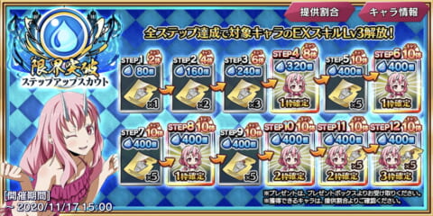 転スラ 水属性限界突破ステップアップスカウト登場 6 可憐鬼姫 シュナ10体が手に入る スラテン 攻略大百科