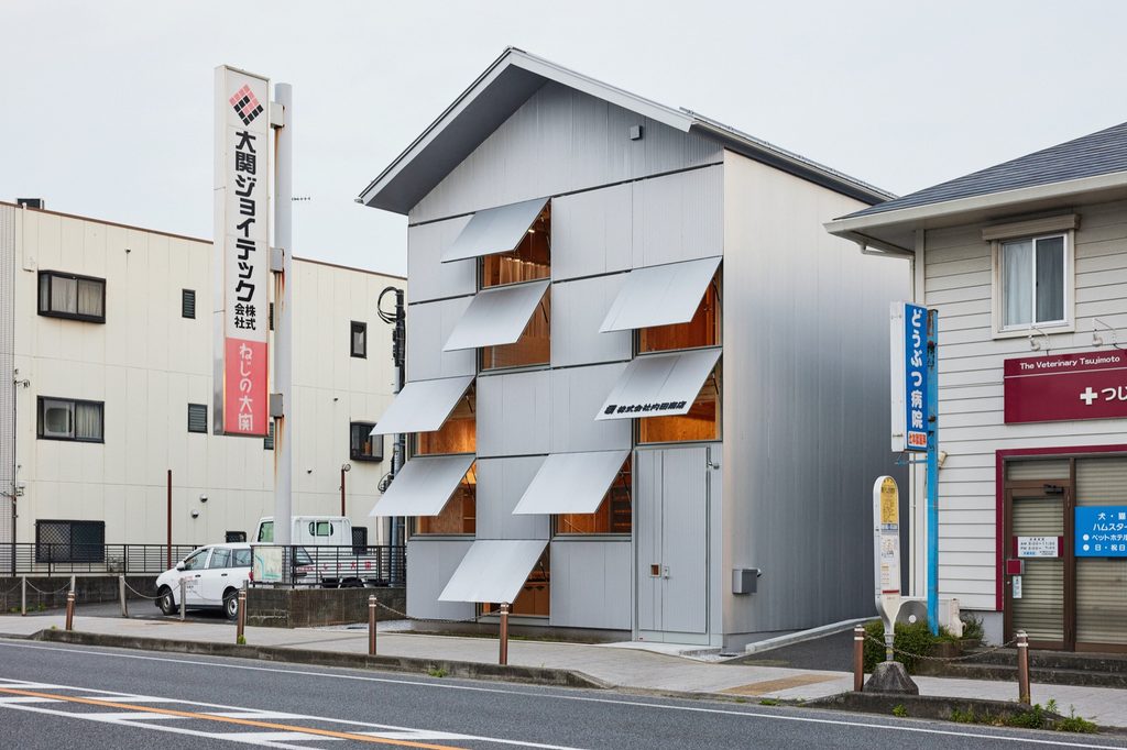 Street front with the windows half open