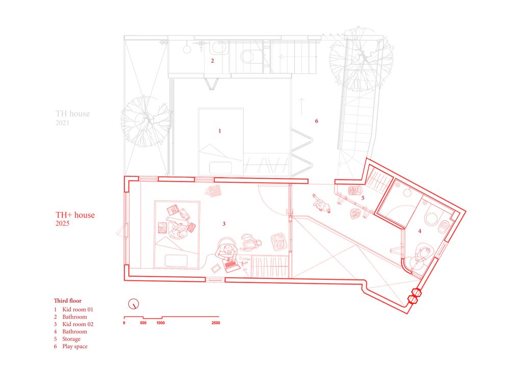 Third floor plan drawing
