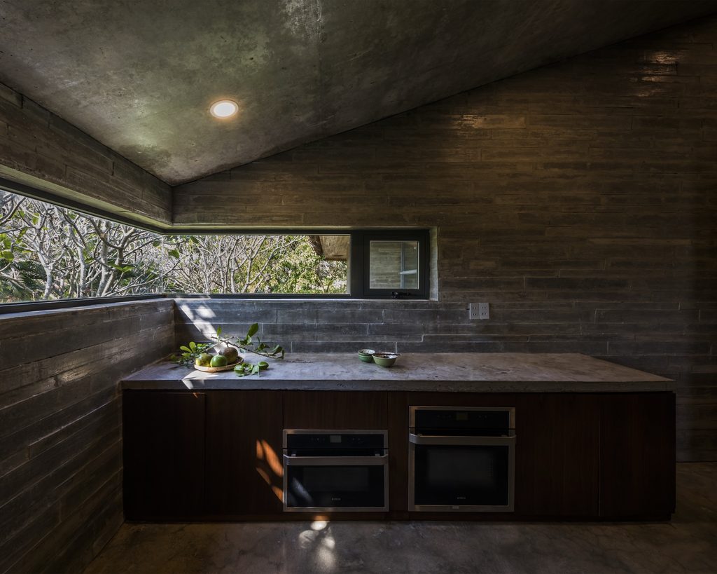 Interior view of Am House in Can Giuoc, Vietnam