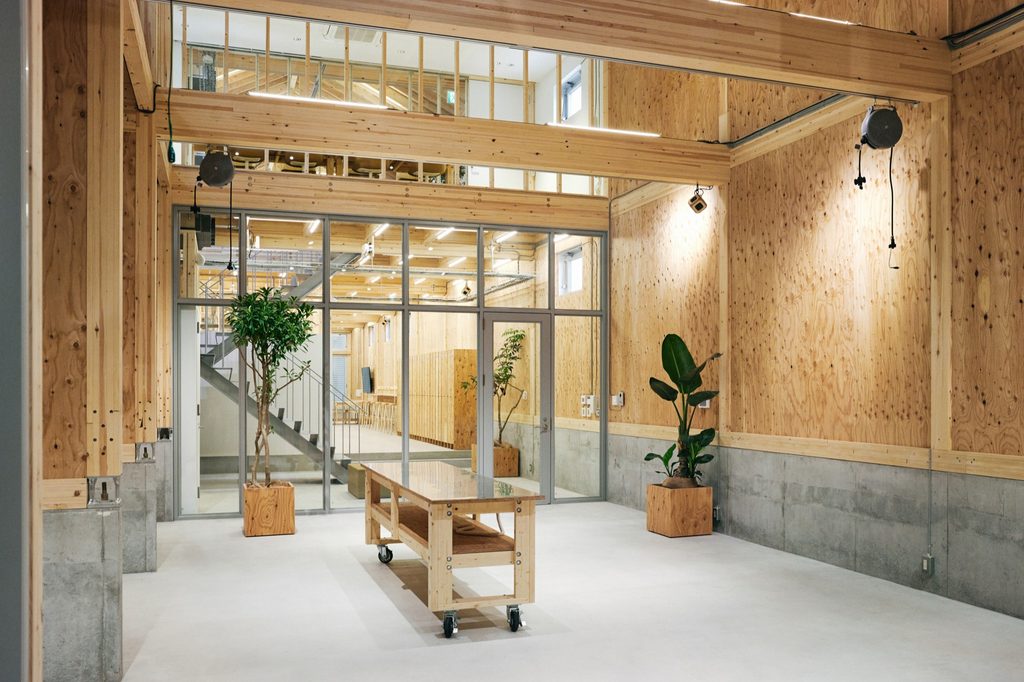 Artist-in-residence space at the front of the building