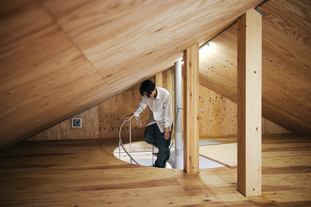 Loft under the pitched roof