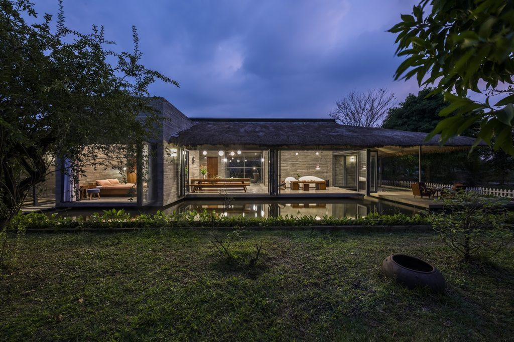 Exterior view of Am House in Can Giuoc, Vietnam