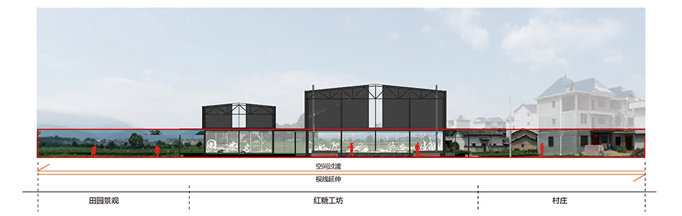 Site context section drawing