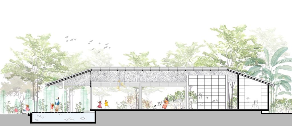 Architectural illustration drawing 1 of Am House