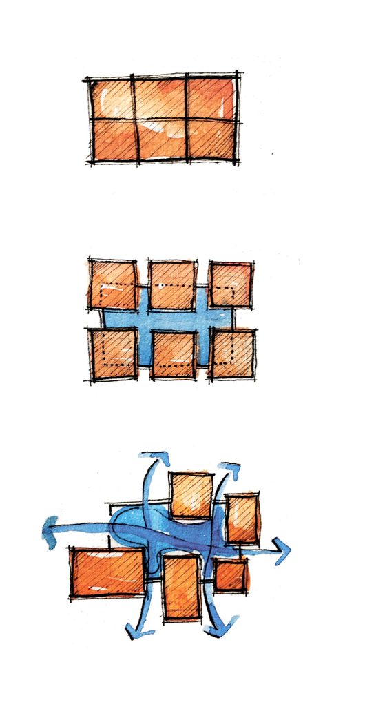 Architectural illustration drawing 2 of Am House