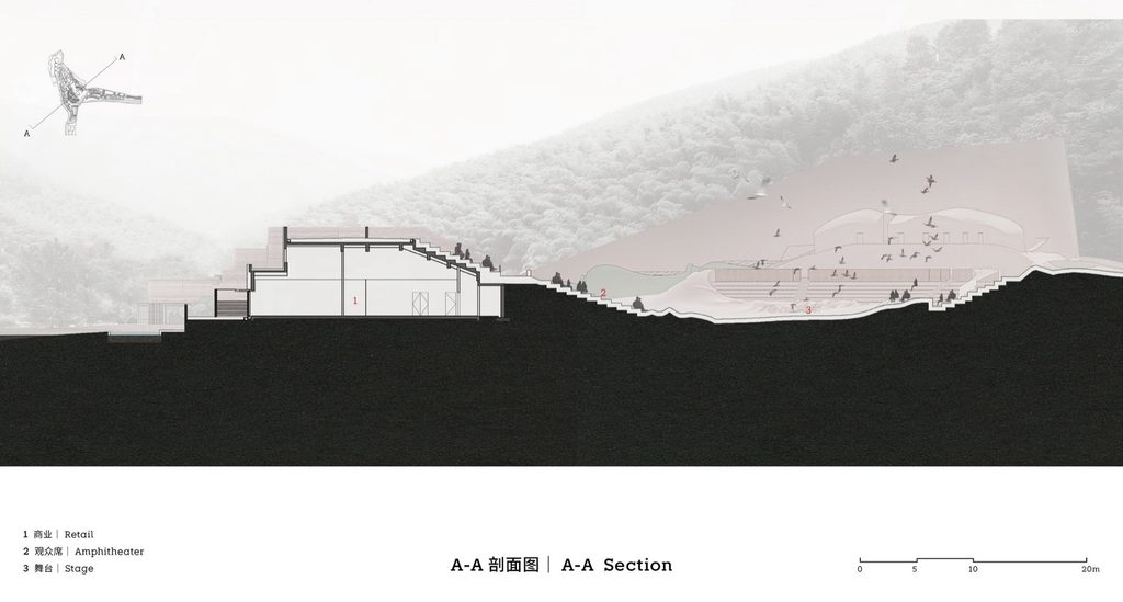A-A section drawing