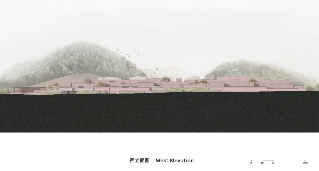 West elevation drawing