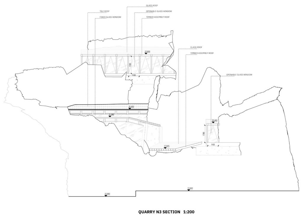 Quarry No. 3 section drawing