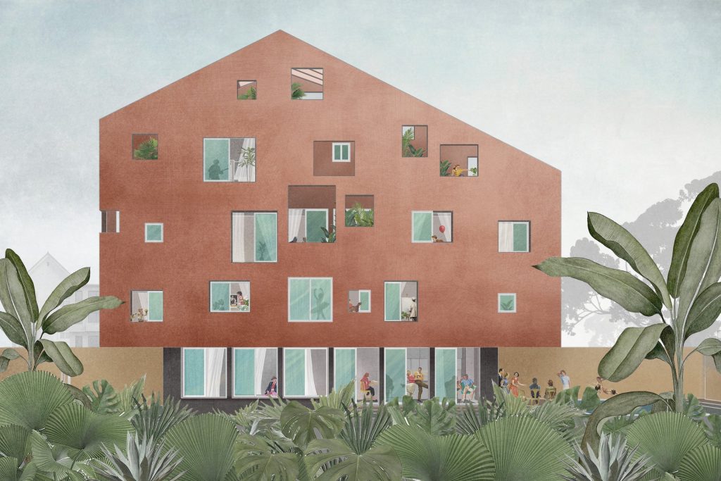 100 Windows by Inrestudio, Hanoi, concept diagram 1
