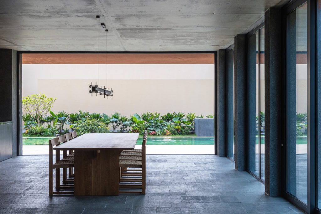 100 Windows by Inrestudio, Hanoi, ground floor living room