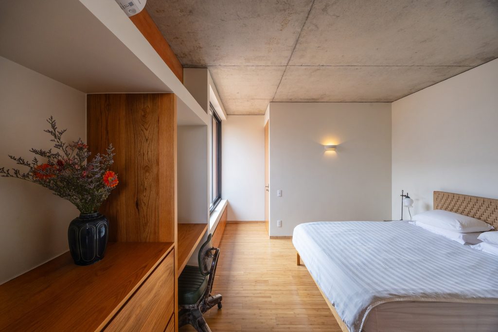 100 Windows by Inrestudio, Hanoi, bedroom on the second floor