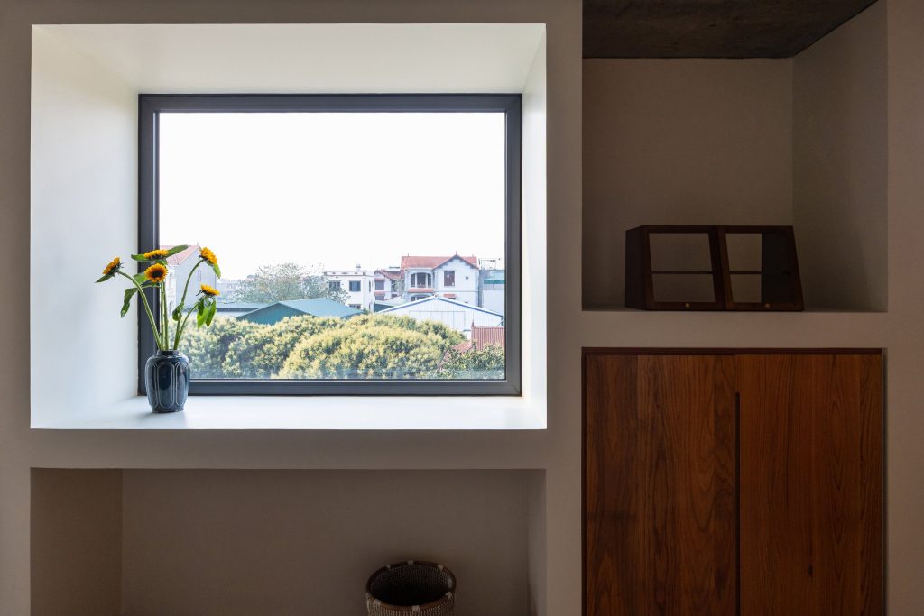 100 Windows by Inrestudio, Hanoi, deep window on the third floor