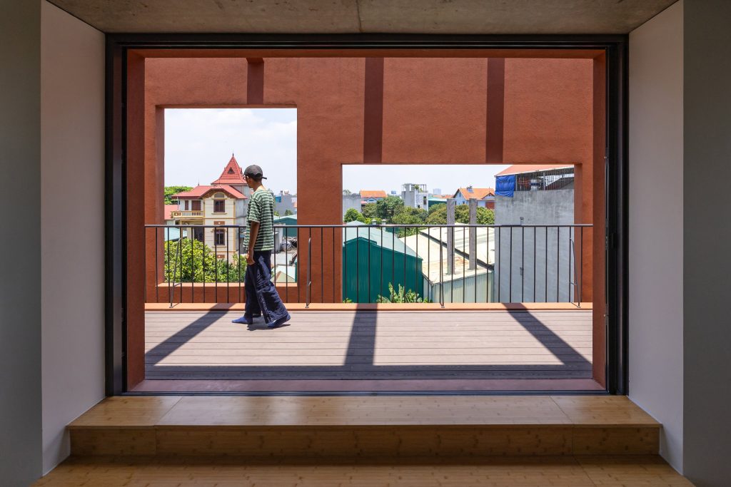 100 Windows by Inrestudio, Hanoi, deep window on the fourth floor
