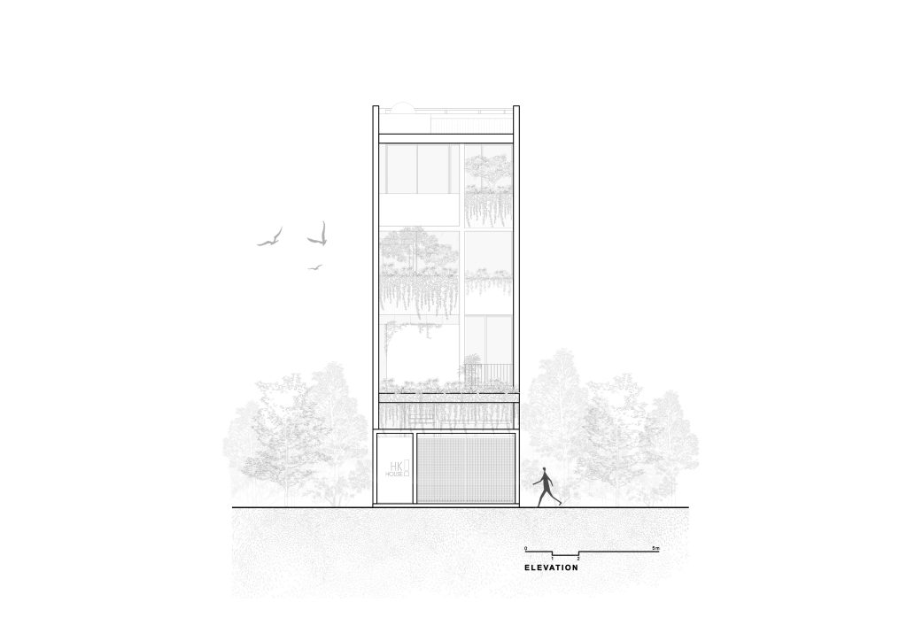 HK’S HOUSE by TRẦN TRUNG Architects, elevation