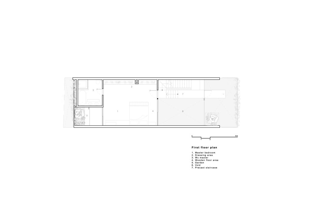 HK’S HOUSE by TRẦN TRUNG Architects, first floor plan