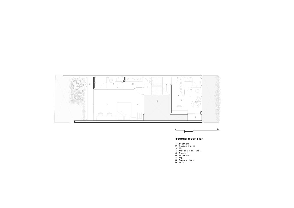 HK’S HOUSE by TRẦN TRUNG Architects, second floor plan