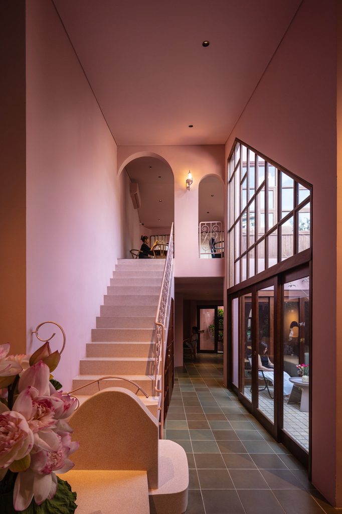 Stair and double-height circulation space