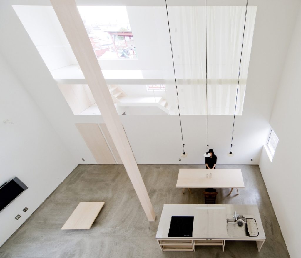 Living and kitchen from above