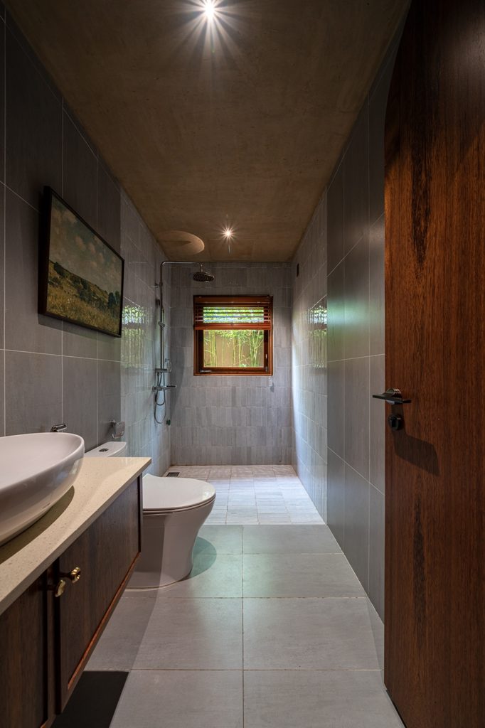 Bathroom with a basin and shower enclosure