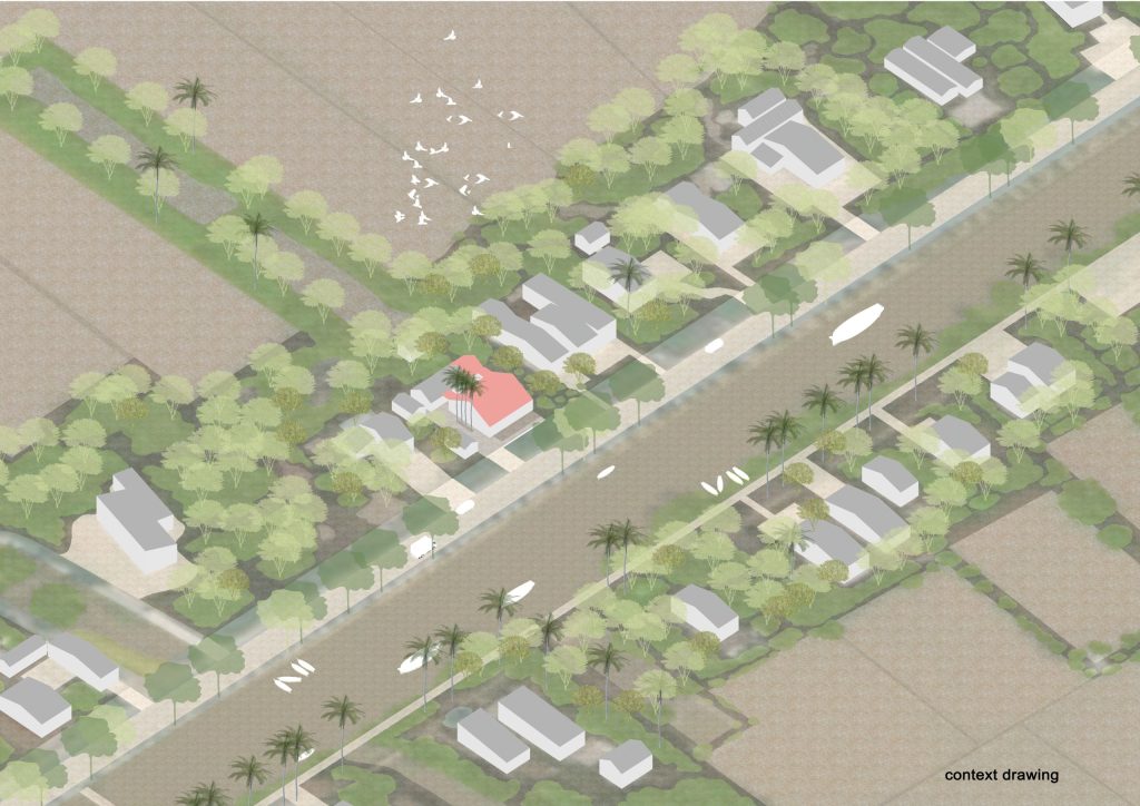 Garden House by aha.studio.arc, Go Quao, An Giang, context drawing