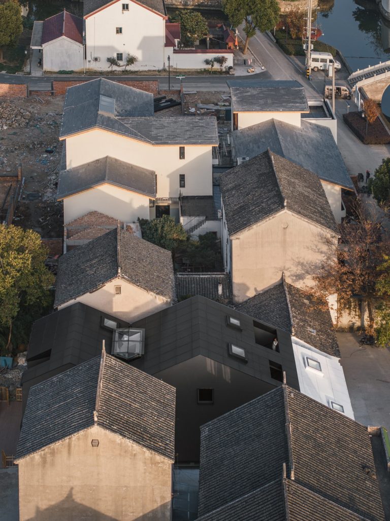 The roofscape from above