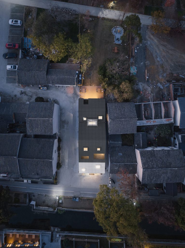 Top view at night