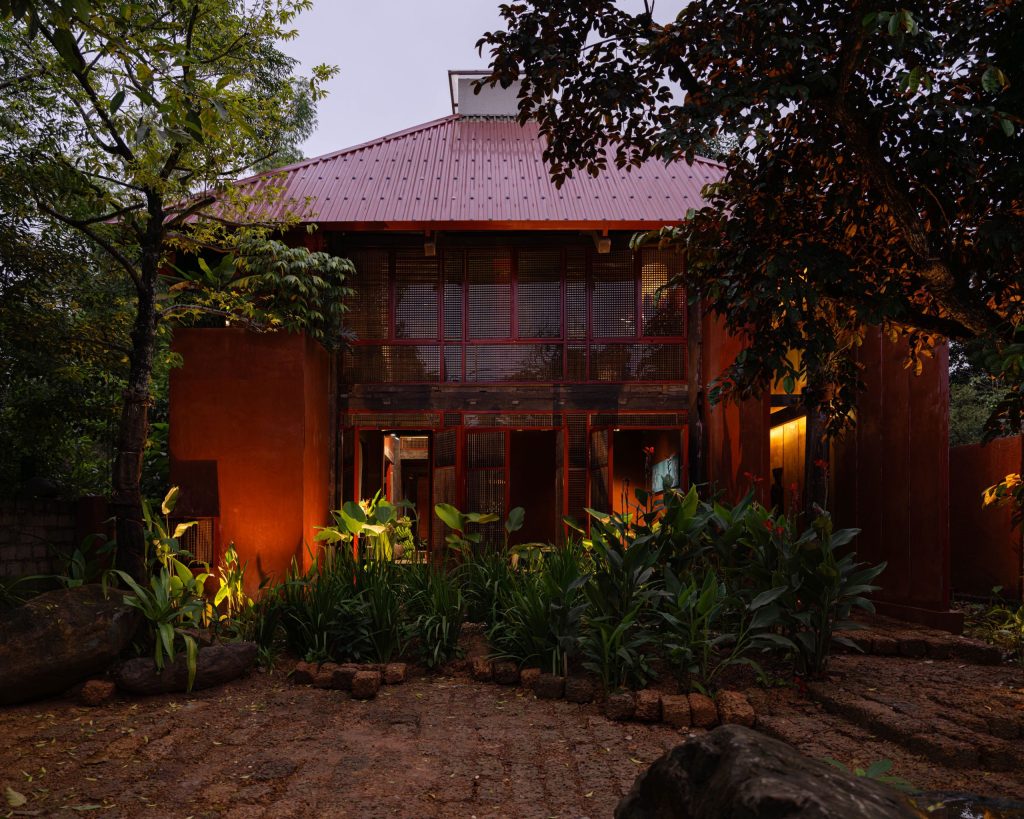 The house at dusk