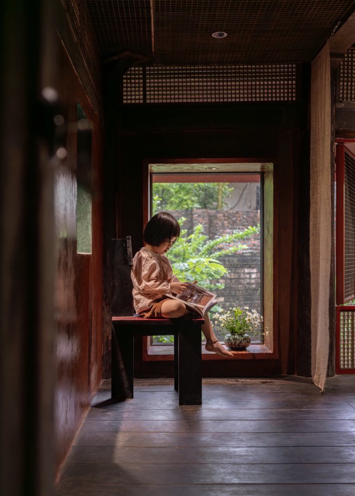 Reading corner by the window