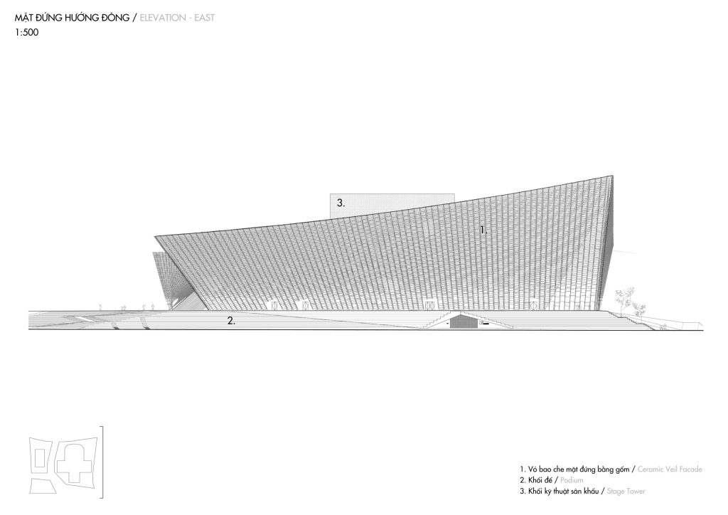 East elevation drawing