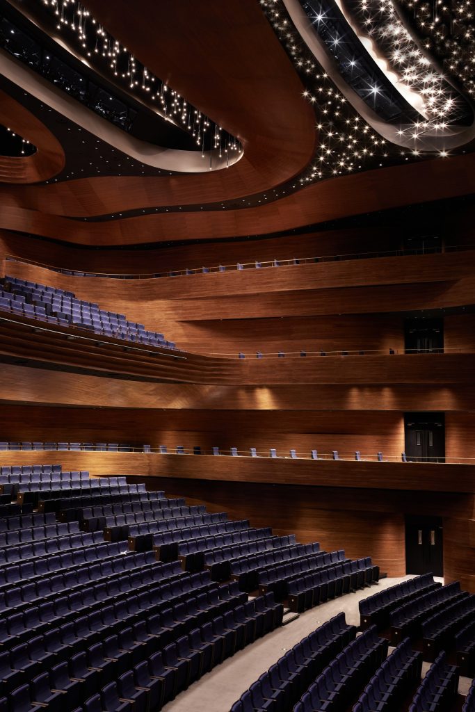 Opera auditorium balconies