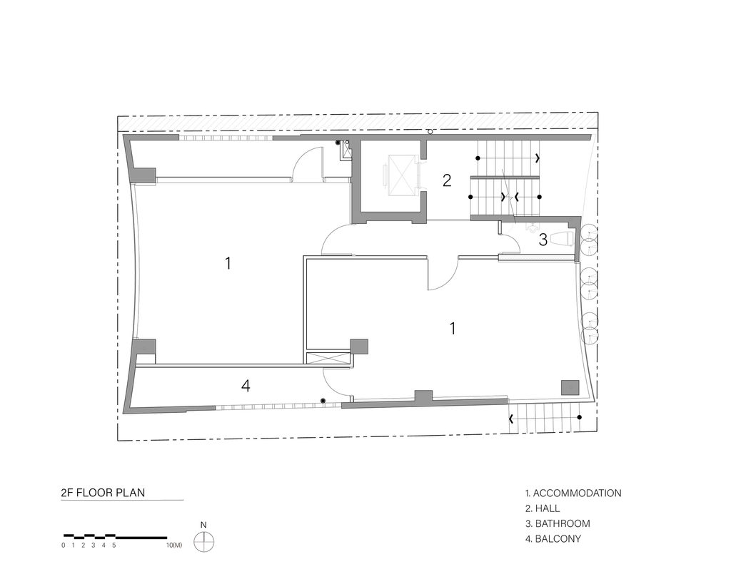Second floor plan drawing