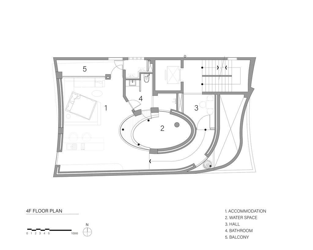 Fourth floor plan drawing