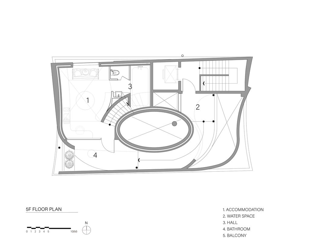 Fifth floor plan drawing
