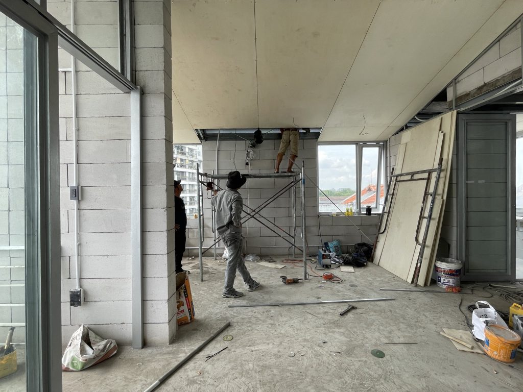 Room Above by scale50, Ho Chi Minh City, during construction