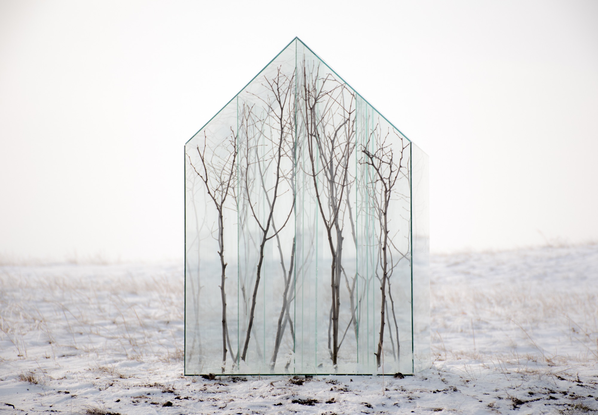 A glass house for what remains