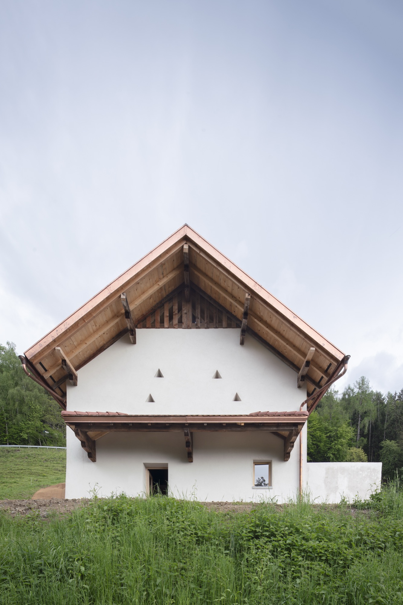 Inside a nineteenth century barn, a new domestic landscape emerges