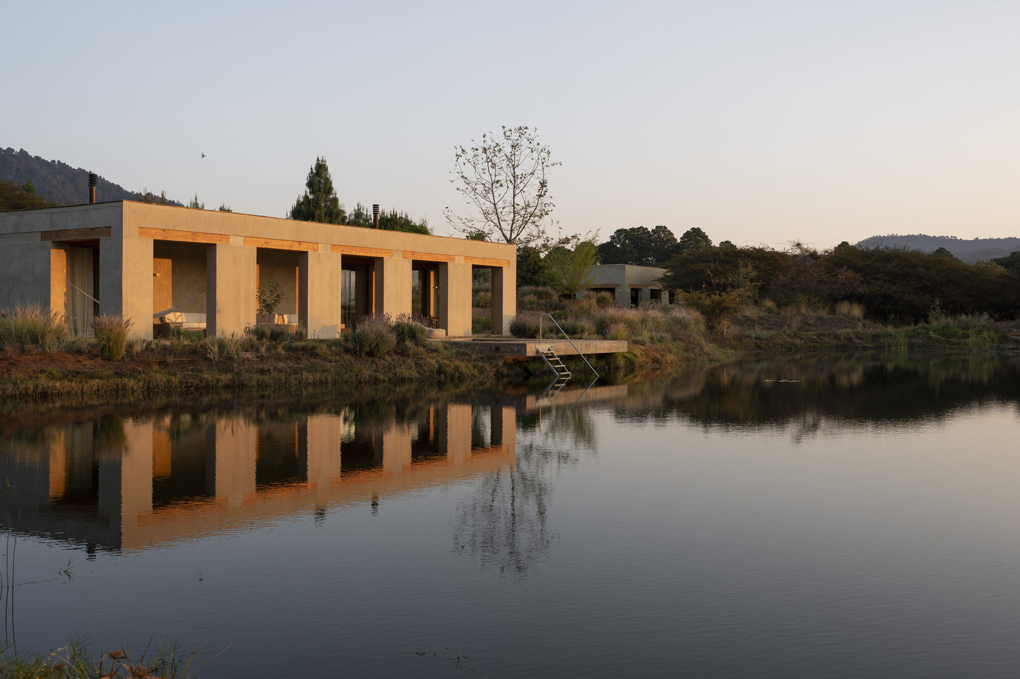PPAA designs off-grid retreat house between avocado orchards in Mexico