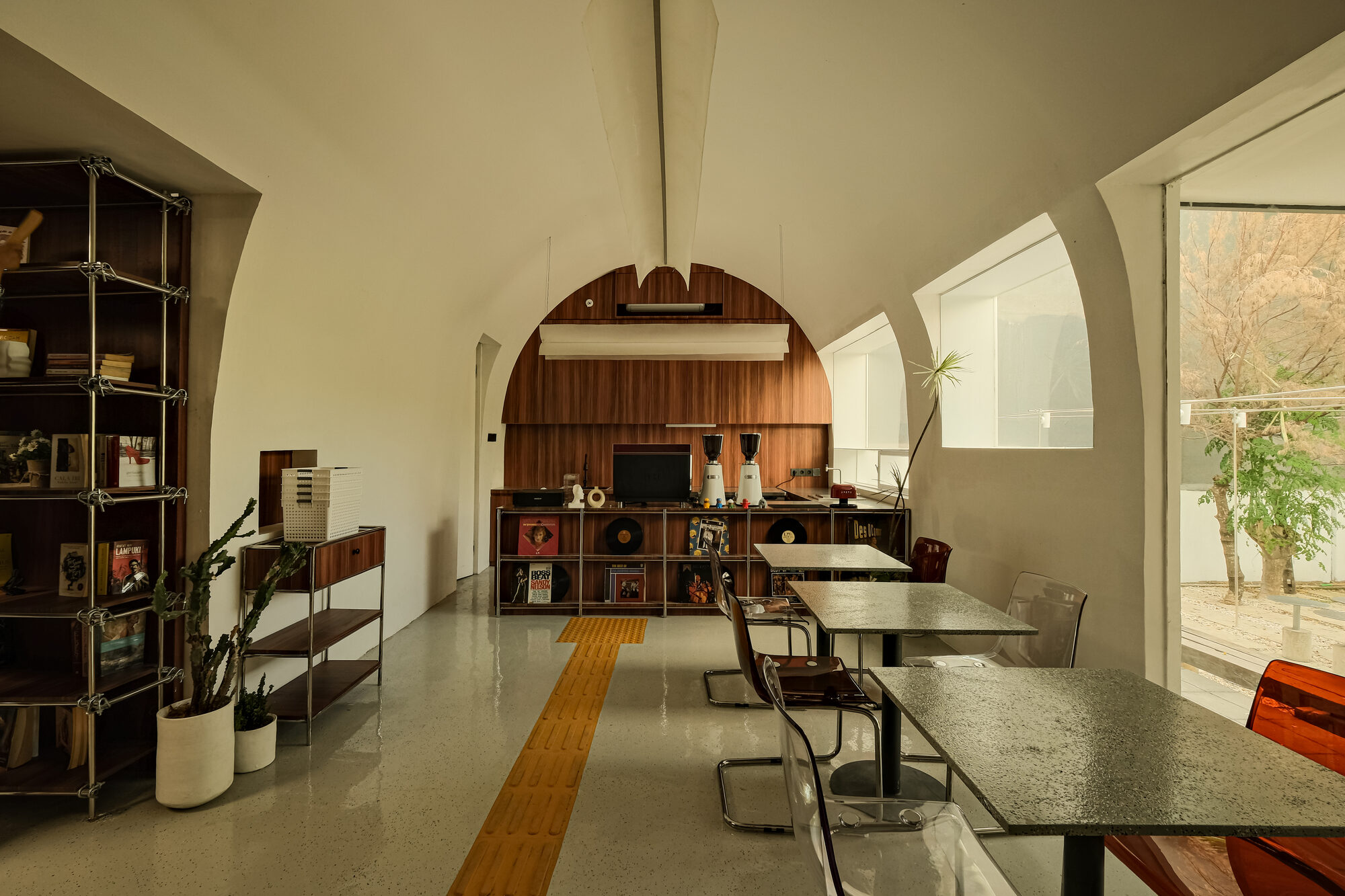 A porous brick shell shapes Taobun Literacy House in Makassar