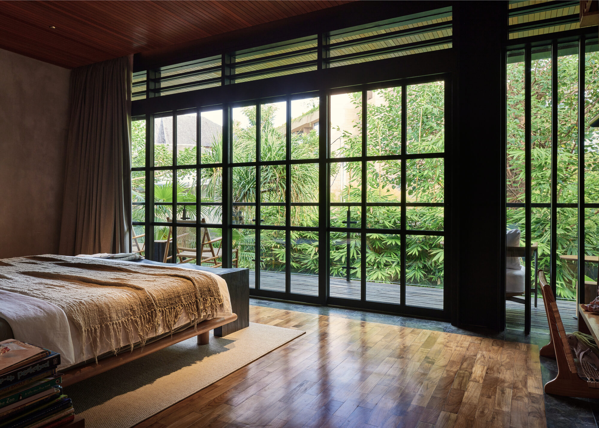 Alexis Dornier rotates a 45-degree square villa around a courtyard in Bali